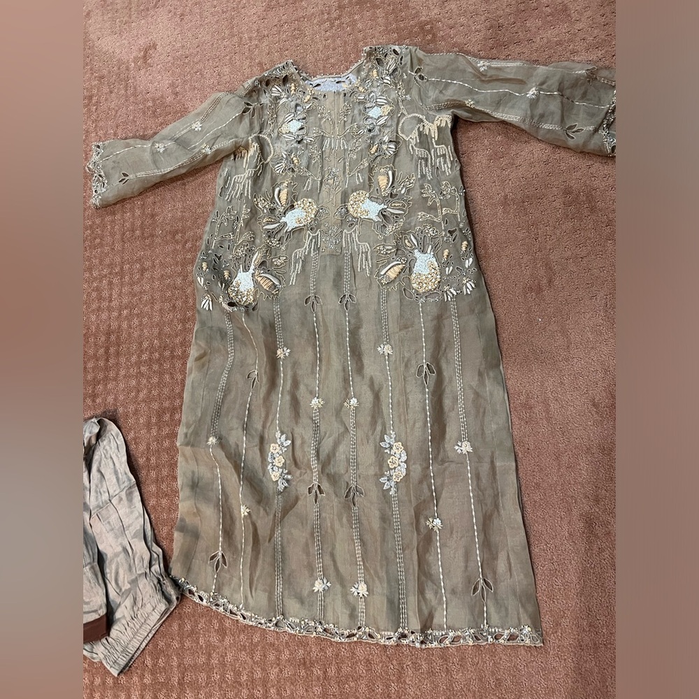 Pakistani designer dress
Sana salman